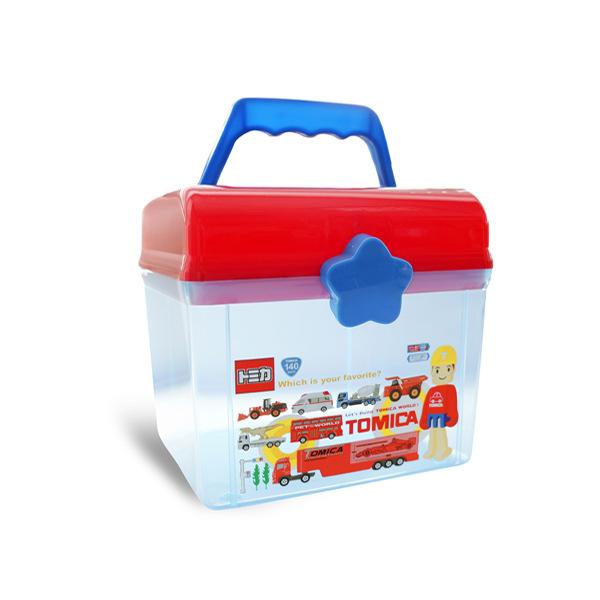 Bangduo - Children's toy storage box, plastic Japanese-style transparent storage box with lid, cartoon portable organizer box Bangduo - Children's toy storage box, plastic Japanese-style transparent storage box with lid, cartoon portable organizer box