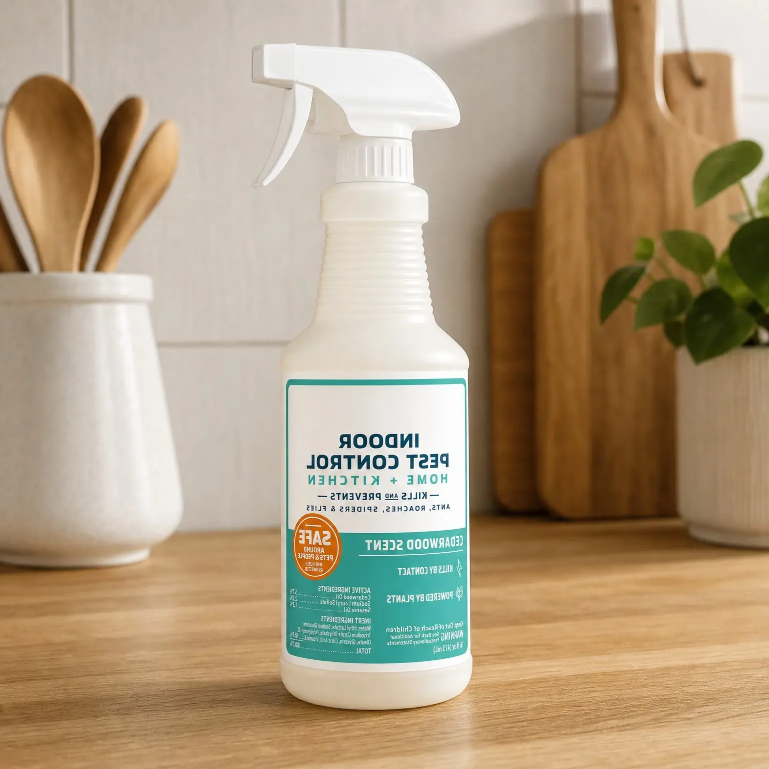 Indoor Pest Control Spray for Home & Kitchen, Cedarwood, 16 oz