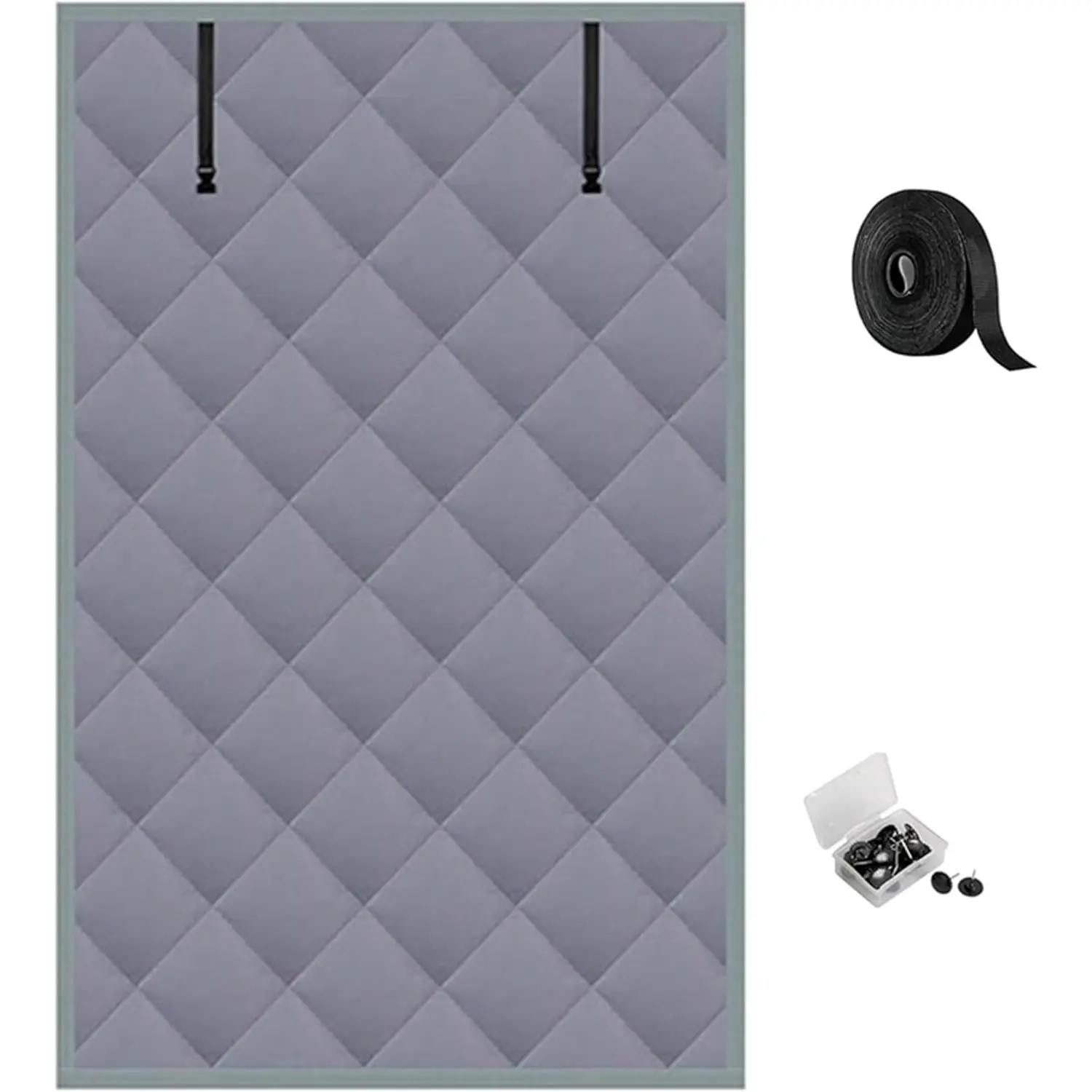 Window Insulation Kit, 3 Layers Oxford Fabric Panels with Cotton Filling & Fastener, Blocks Cold, Noise and Light, Thermal Curtains for Warm Winter, 32" x 57" Fits 28" x 54" Window