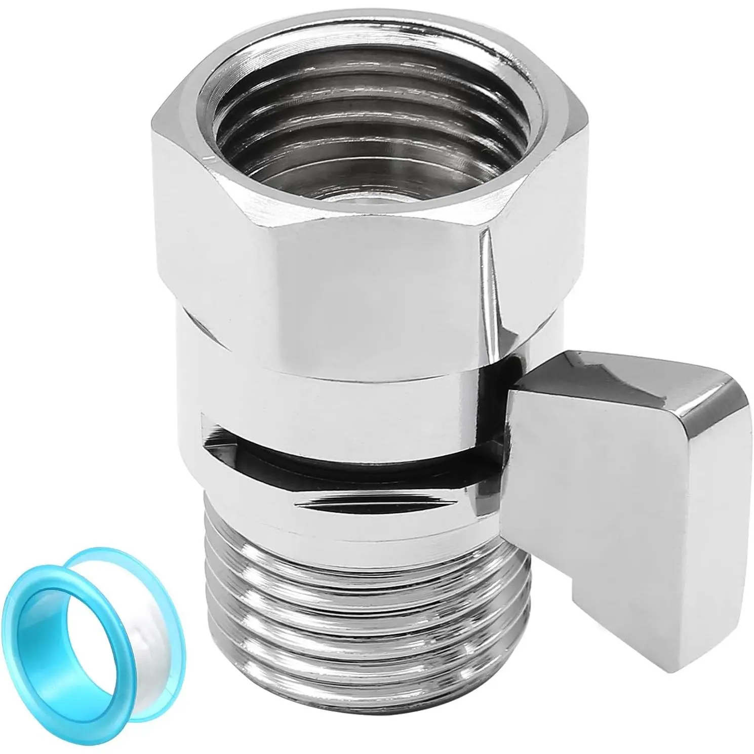 Shower  Shutoff Valve | Water Flow Control Valve, Brass Shut Off Valve, G1/2 Water  Regulator, For Hand Held Shower  & Bidet Sprayer