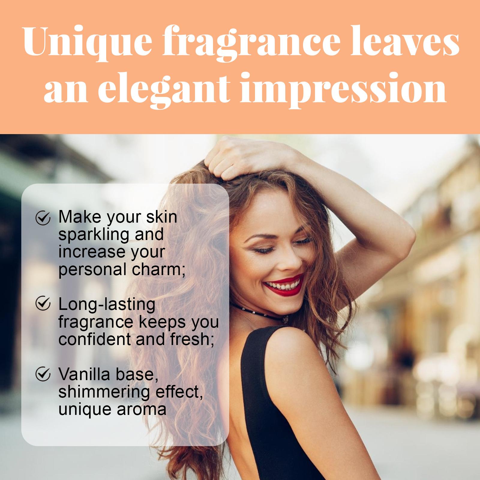 Roxelis Soft Vanilla Shimmer Fragrance Mist, Lasting Fragrance Fresh And Natural Couples Date With Fragrance To Bring Atmosphere Encounter perfume