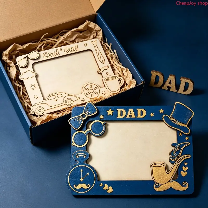 【Father’s Day Gift】Special Memorial Picture Frame for Father's Day, stylish frame for sweet family photos, durable decorative piece preserving warm companionship, ideal home decor and thoughtful holiday gift choice