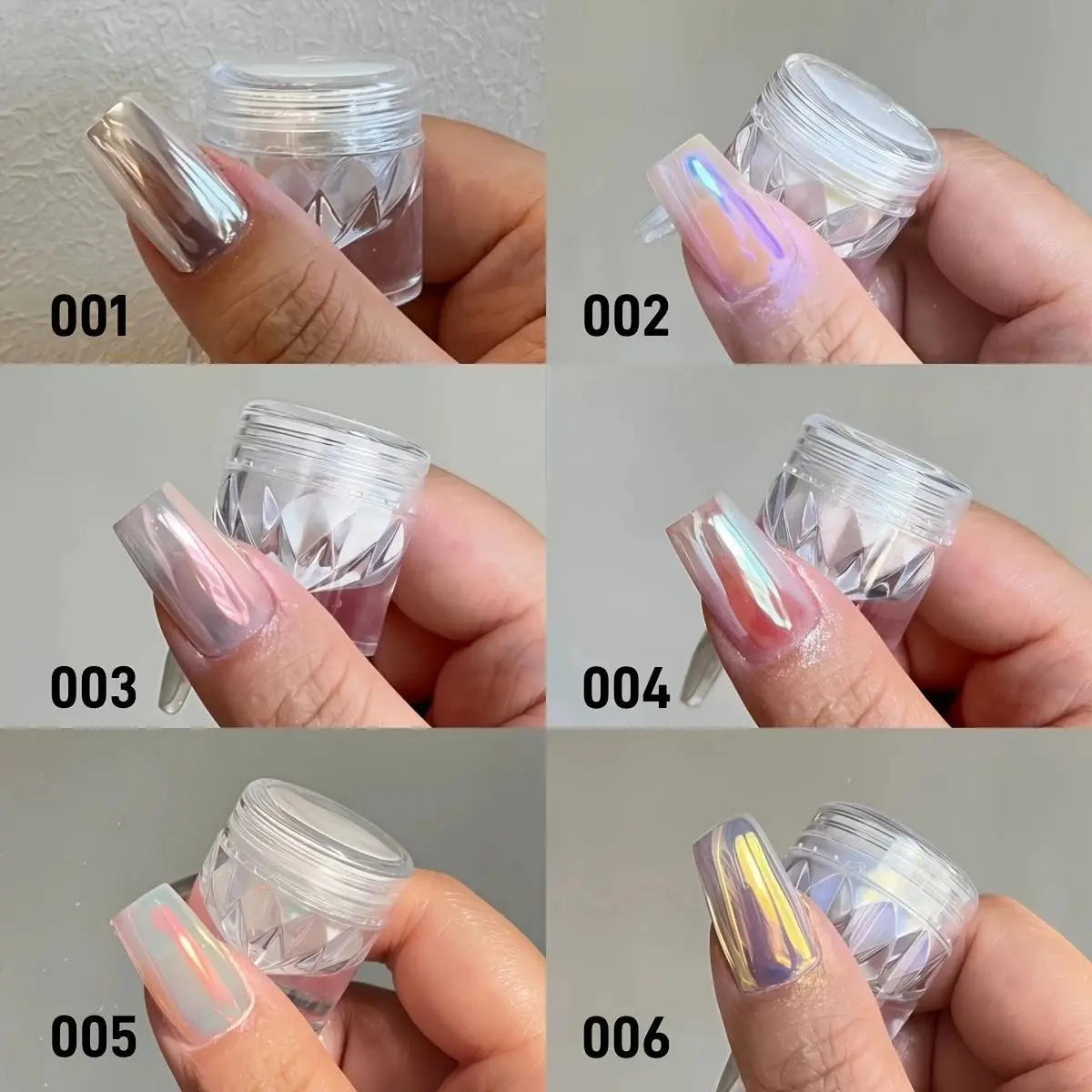 Colorful Nail Powder Set, 1 Set Nail Art Powder, Professional Chrome Powder Nail Art & Nail Powder for Home & Salon Use, Nail Art Supplies, Nail Art Products