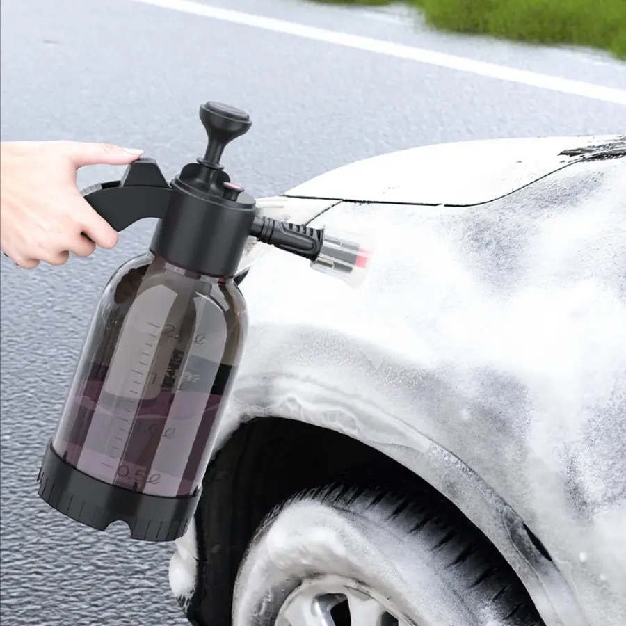 2L Handheld Car Wash Foam Sprayer, Multi-Use Pressure Pump for Auto Beauty and Gardening, Made of PP Material, Ideal for Cleaning Tasks