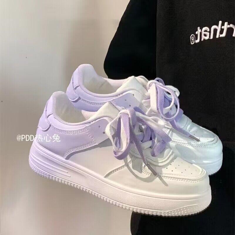 Women's gradient color sneakers, 2026 spring and autumn new flat running casual shoes, college style single shoes