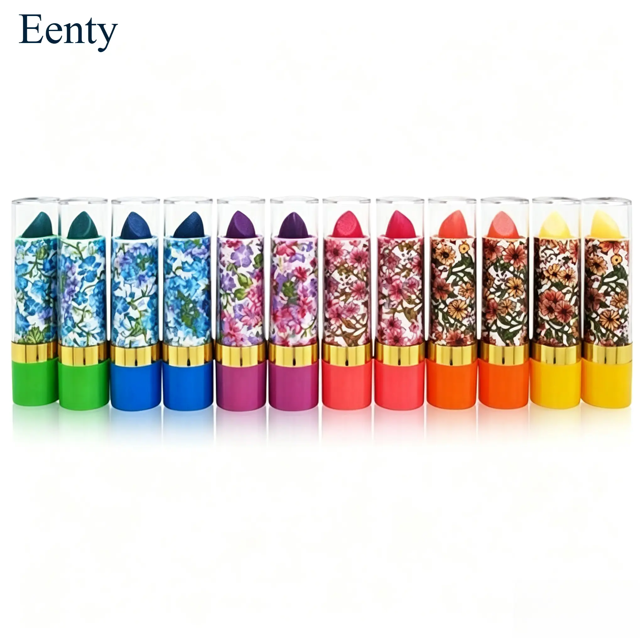 Eenty 12 In 1  Magic Mood Color Changing  Unique Colors For Daily Use Makeup Moisture Hydrating Gloss Lipgloss Cosmetic Moisturizer(12PCS)