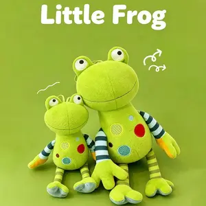 Cute Frog Prince Plush Toy, Soft Stuffed Animal Companion for Kids, Perfect Birthday Gift, Comforting Doll for Children