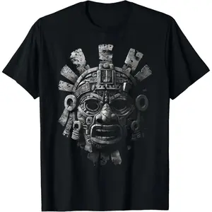 Aztec God Aztec Culture Mayan Indigenous Tlaloc Statue T-Shirt,retro,unisex,graphic,tee casual crewneck,,cotton,funny,comfortable