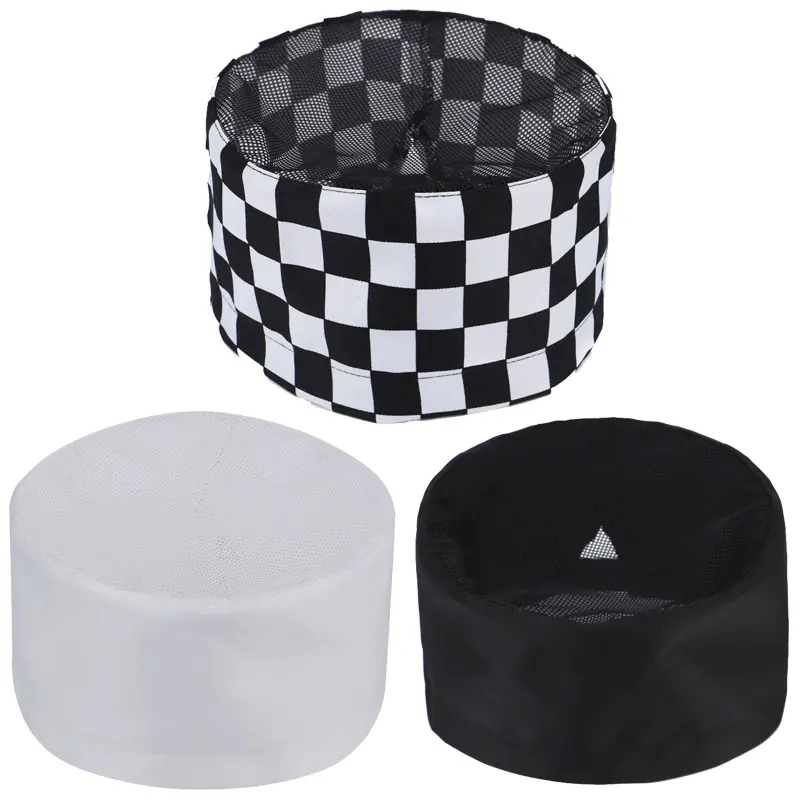 Sushi restaurant work cap, Japanese cuisine restaurant unisex waiter solid color chef work hat