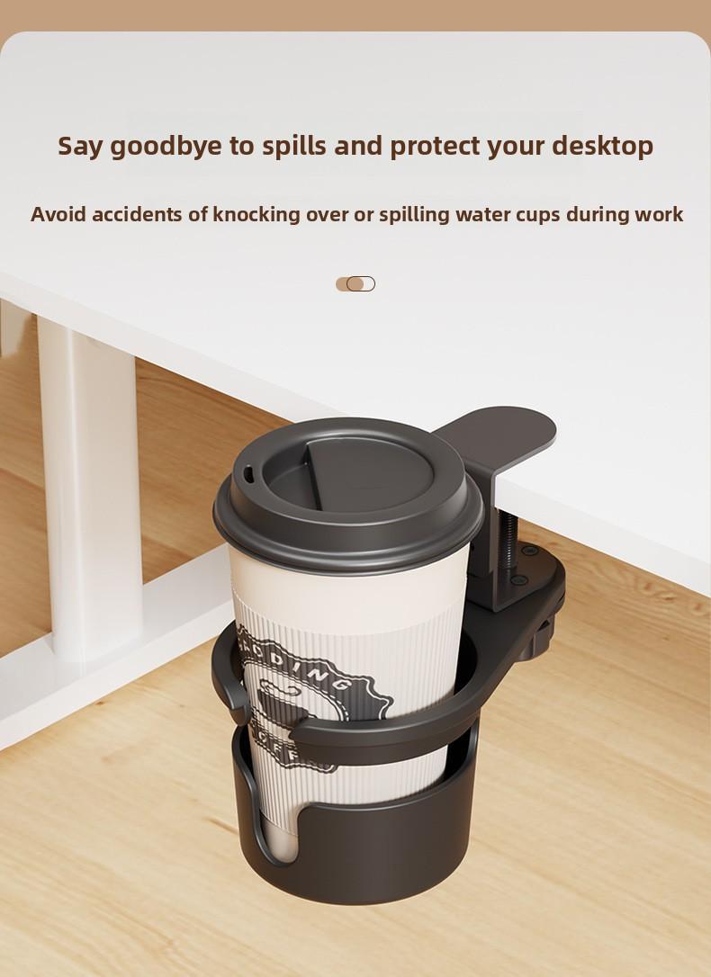 Adjustable Height Cup Holder - Reinforced Base for Coffee, Milk Tea & Beverages