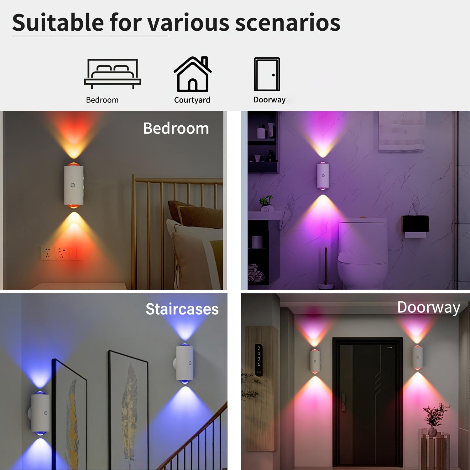 Auto RGB Motion Sensor Night Lights USB Rechargeable Wireless Color Changing for Bedroom Hallway Closet TikTok Viral Party Lights Gifts for Men Women Housewarming Holidays Wall Mounted Lighting Auto RGB Motion Sensor Night Lights USB Rechargeable Wireless Color Changing for Bedroom Hallway Closet TikTok Viral Party Lights Gifts for Men Women Housewarming Holidays Wall Mounted Lighting