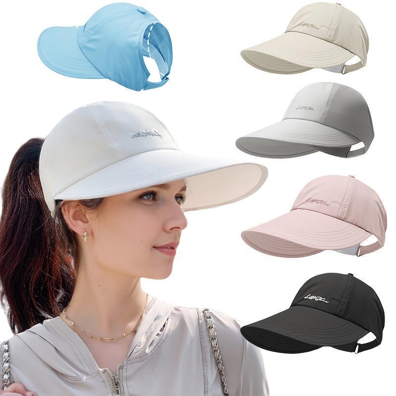 2-Pack Unisex UPF Sun Protection Baseball Caps Lightweight Breathable Adjustable Hook-and-Loop Closure Wide Brim for Outdoor Sports Elastic All-Season Design in White Gray and Black