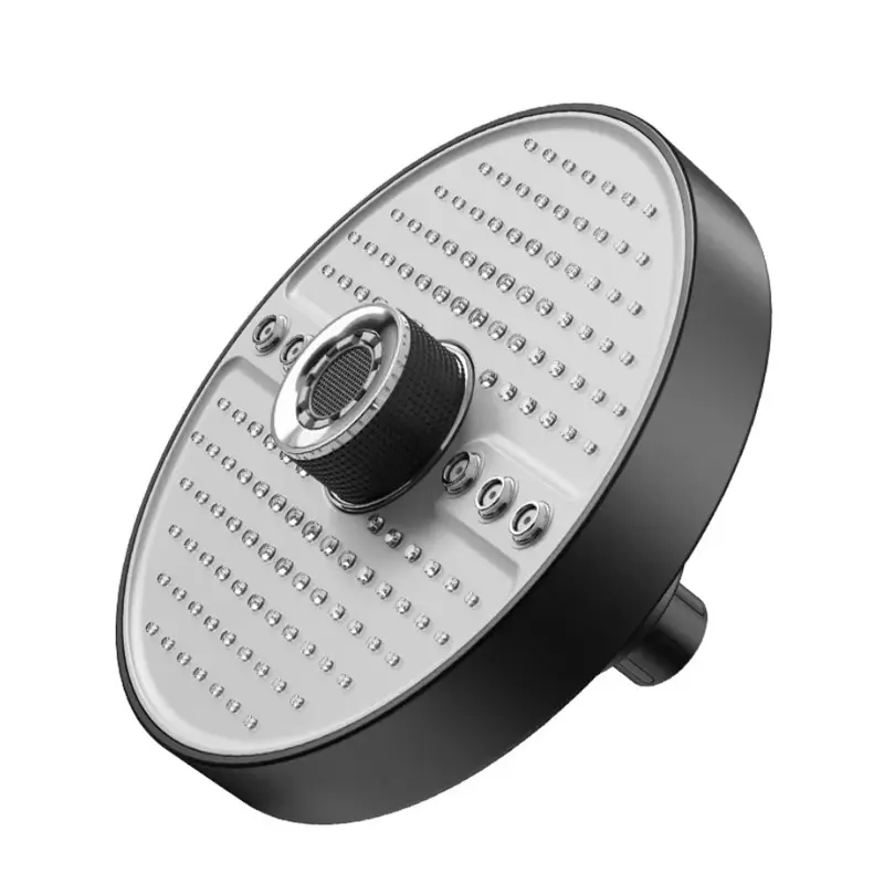 360° Rotating Five-Tier Pressure Circular Shower Head, Air-Enhanced Large Curtain Rain Shower, Easy to Clean, Single Pack