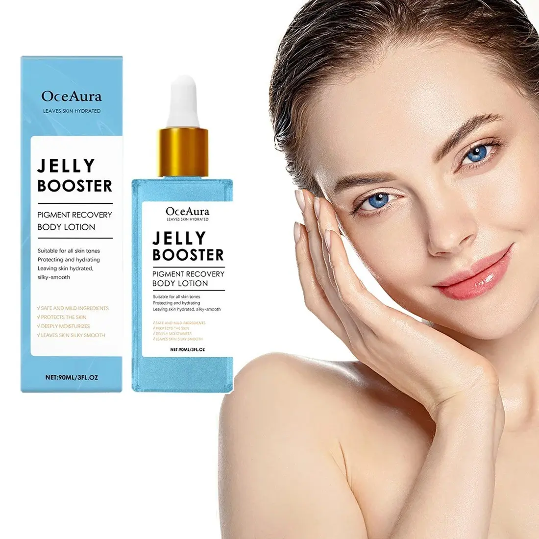 Niacinamide Face Serum for Brightening and Deep Hydration, Pore Minimizer and Dark Spot Corrector with Hyaluronic Acid and Vitamin E