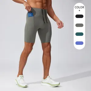 Men's 5-in Inseam Compression Sports Shorts - Breathable Summer Activewear for Running, Fitness