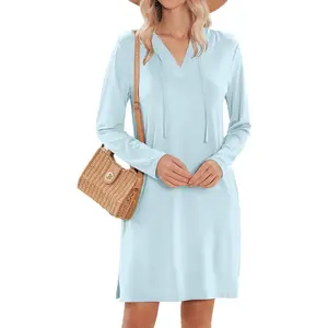 Wardrobe of a beautiful girl  HOTOUCH Womens UPF 50+ Cover-Up Dress Beach SPF Sun Protection Long Sleeve Shirts Dress Lightweight Athletic UV Hoodie