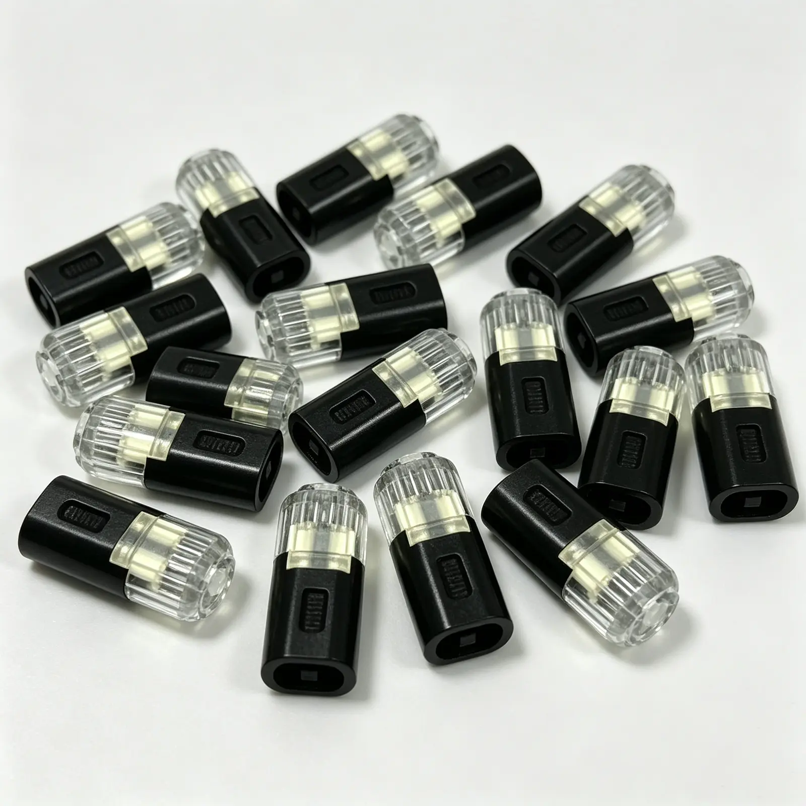 LED Light Tape Linking Couplers, 2-Pin Dual Line Push-In Wiring Terminals with Stable Snap Fastener, Fits Conductive Wires 0.35mm²–0.75mm², Easy Install Quick Connection Wire Joints for Light Strip Accessories