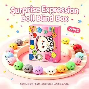 Fidget Squishy Stress Relief Toy, Mystery Dumpling Countdown Calendar, Squeeze Fun Relaxation Toy, Perfect for Anxiety Relief, Dumpling Squeeze Stress Balls