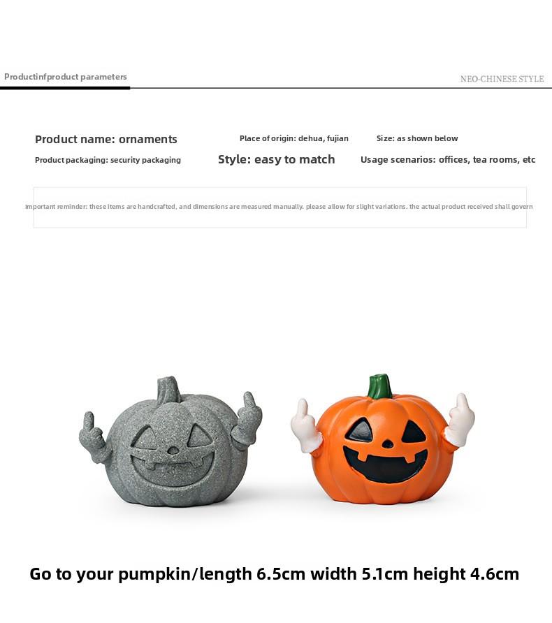 Creative pumpkin simulation craft ornament, high-end niche home desktop decoration, birthday gift