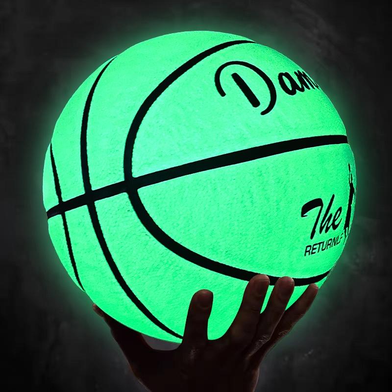 Luminous Basketball, 1 Count PU Soft Leather Outdoor Wear-resistant & Anti Slip Basketball, Basketball Equipment for Indoor Outdoor Use