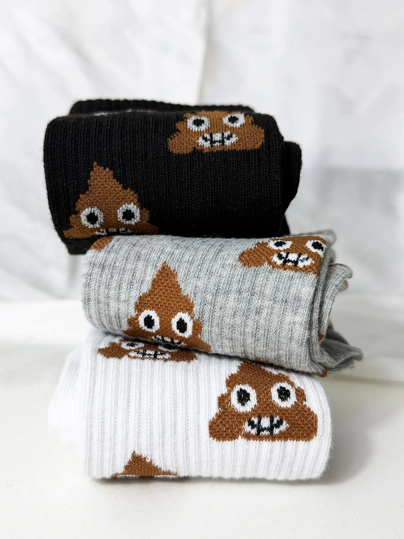 3 Pairs Unisex Cartoon Ankle Socks, Comfortable Breathable Warm Winter Socks, Fun Gift Idea, Casual Daily Wear, Perfect for Fall & Winter