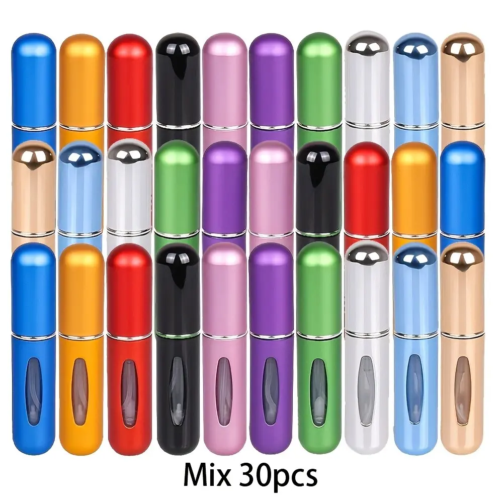 30pcs 5ml Portable Mini Refillable Perfume Bottle Spray Atomizer Portable Travel Empty Cosmetic Container Perfume Bottle Empty Spray Bottles