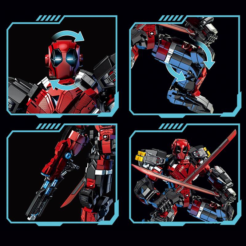 New series of mecha warrior building block assembly models, 2000+PCS robot models, DIY Christmas gifts for adults and children