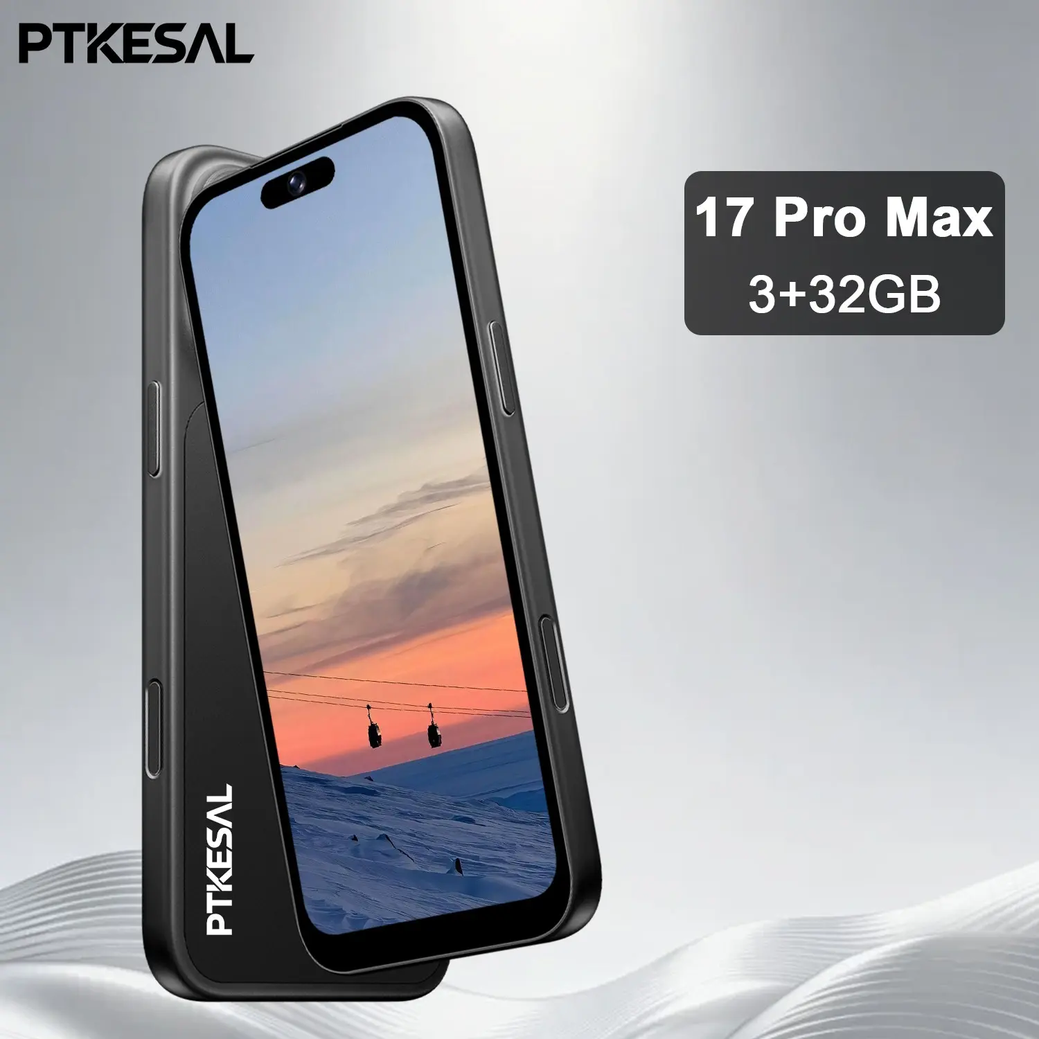 PTKESAL-17 Pro Max 6.75-inch high-definition full screen 4100mAh battery life 3GB+32GB MTK6762 Android 12.0 500+13 million dual camera 4G dual card dual standby fingerprint unlock daily entertainment smartphone