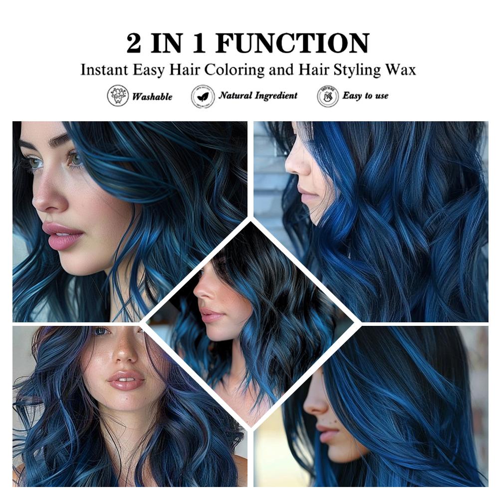 Temporary Hair Dyeing Cream, Hair Coloring, Long Lasting Hair Dyeing Mousse, Easy Application for Parties and Cosplay, Hair Styling Product for Men and Women, Unisex, Unisex Formula