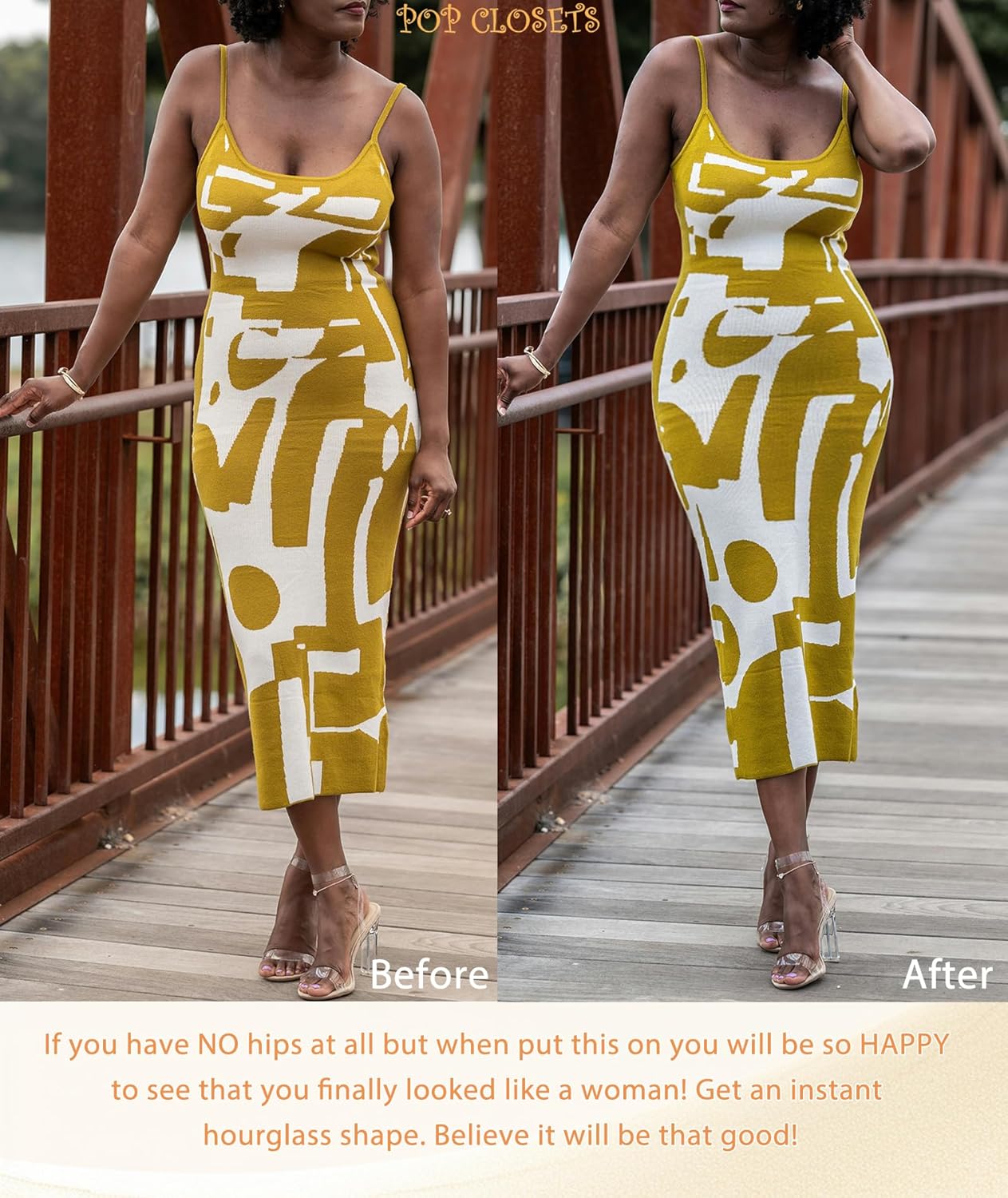 Women Plus Size Hip Padded Booty Lifter Shapewear Thicker Butt Lifter Removable 4 Pads Control Panty for Bigger Butt