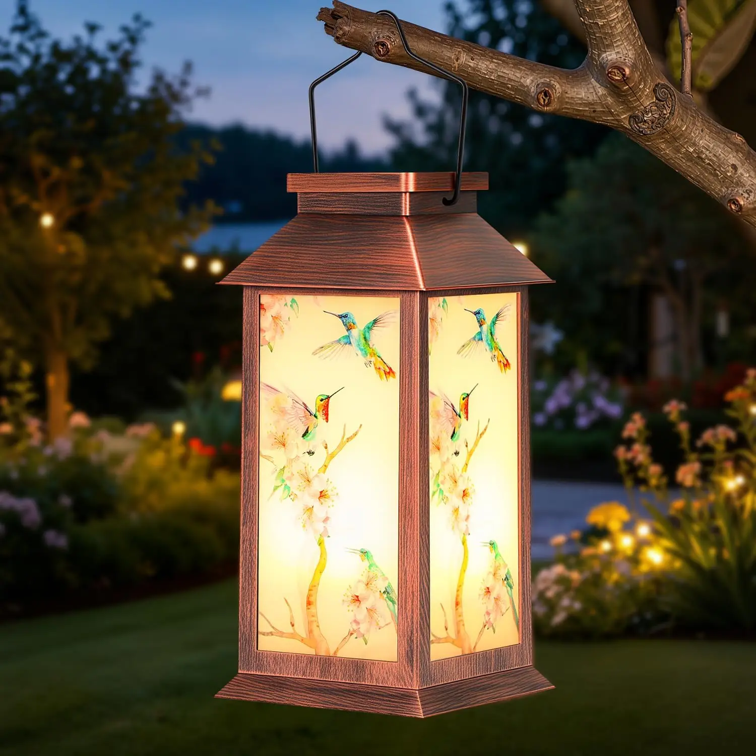Hummingbird Solar Lantern Outdoor  Hummingbird Solar Light