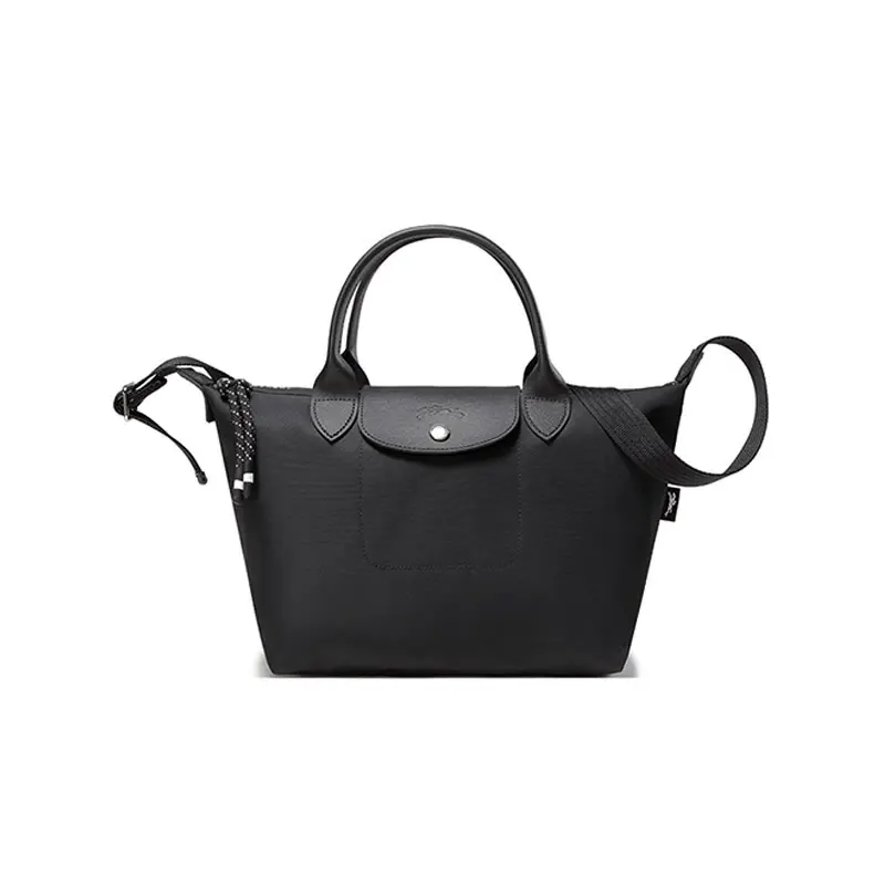 Longchamp Le Pliage Energy 25 Folding Nylon Canvas Handbag, Small Size, Women's, Black