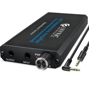 Pro Bass Boost Headphone Amplifier Rechargeable 16-300Ω Portable Hi-Fi Audio Amp SNR>100dB 0.005% THD Aluminum Alloy Headphone Amp 3.5mm for Phone/Laptop/Audiophile