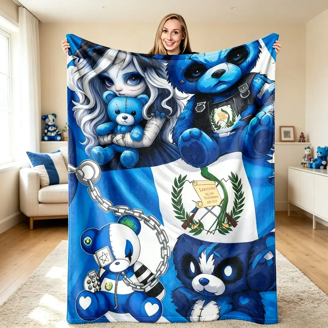 Majestic Quetzal Guatemala Flag Flannel Blanket for Kids & Adults, Vintage Grunge Bird Graphic Plush Throw Blanket, Ultra Soft Warm Fleece Blanket, Lightweight Cozy Air Conditioner Blanket, Anti-Pilling Bed Couch Sofa Decor Gift