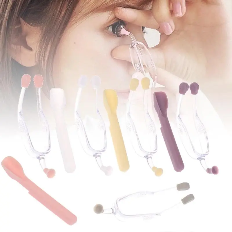 Portable Contact Lens Remover Kit, Soft Tweezers & Suction Stick Tool for Convenient Contact Lens Handling