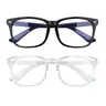 Computer Gaming Glasses – Trendy Square & Rectangle Frame Blocker Glasses for All Genders, Lightweight Durable Eyeglasses for Daily & Party Looks