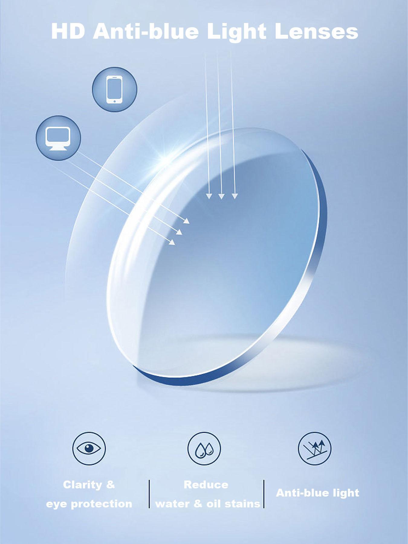 Women's Cat Eye Frame Eyeglasses, Trendy Casual Ombre Eyeglasses for Everyday Use, Fashion Accessories for Outdoor Activities, High Quality Eyeglasses