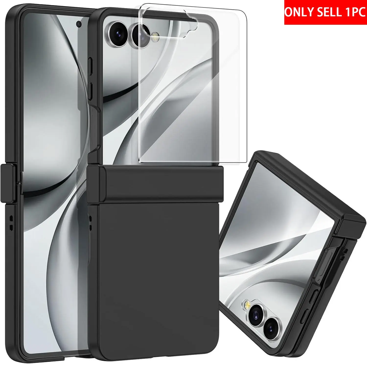 Candy-colored protective Smartphone case with screen protector, hinge protection, and hard PC back plate. This phone case is suitable for Motorola Razr 2024, Razr 2025, Razr 2026, Razr 70 60 50 Ultra Protective Cover Casing Accessories Cellphone