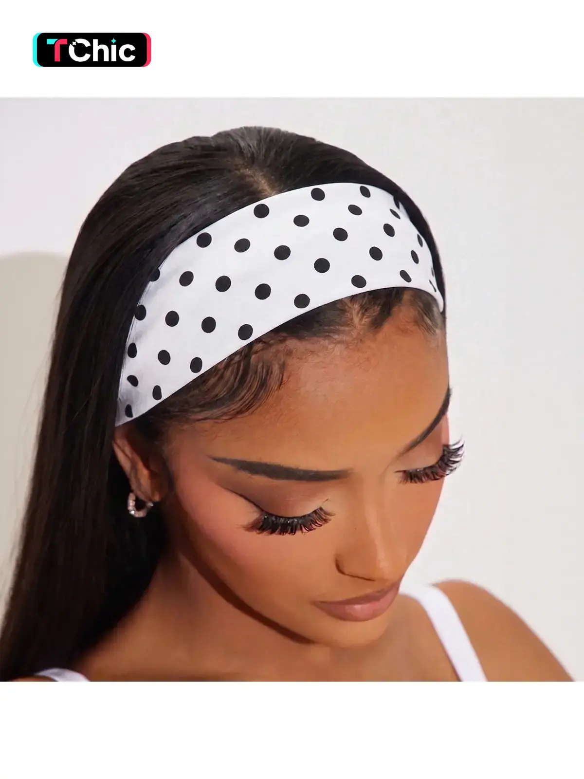 Women's Fashion Polka Dot Yoga Elastic Headband, Sporty Quick Dry Hair Tie, Universal All Seasons Accessory, Makeup Holder