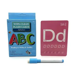 Eraser Board Practice Cards, Abc English Word Training School Teaching Aids Flashcards, Number Math Puzzle Learning Tools