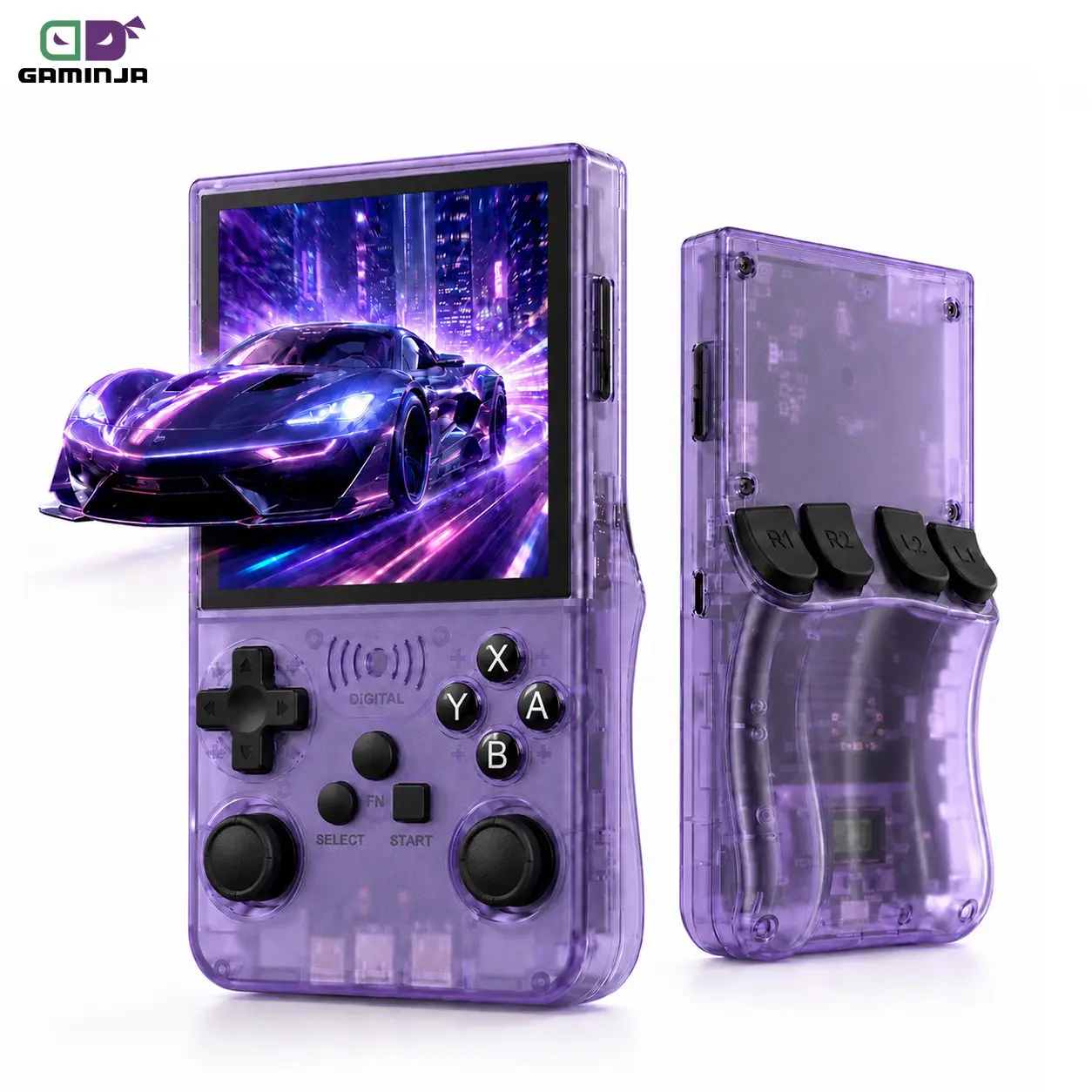 Gaminja ANS13 Upgraded Open-Source Retro Handheld Gaming Console, Portable Pocket Compact Device with 15,000+ Games and Charging Function for Home & Travel, Perfect for Nostalgic Players