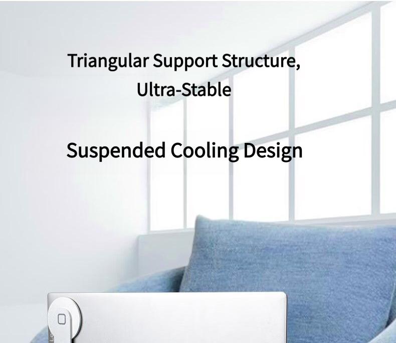 Zinc alloy laptop invisible stand bracket mini portable height-increasing foot pad cooling rack base pad