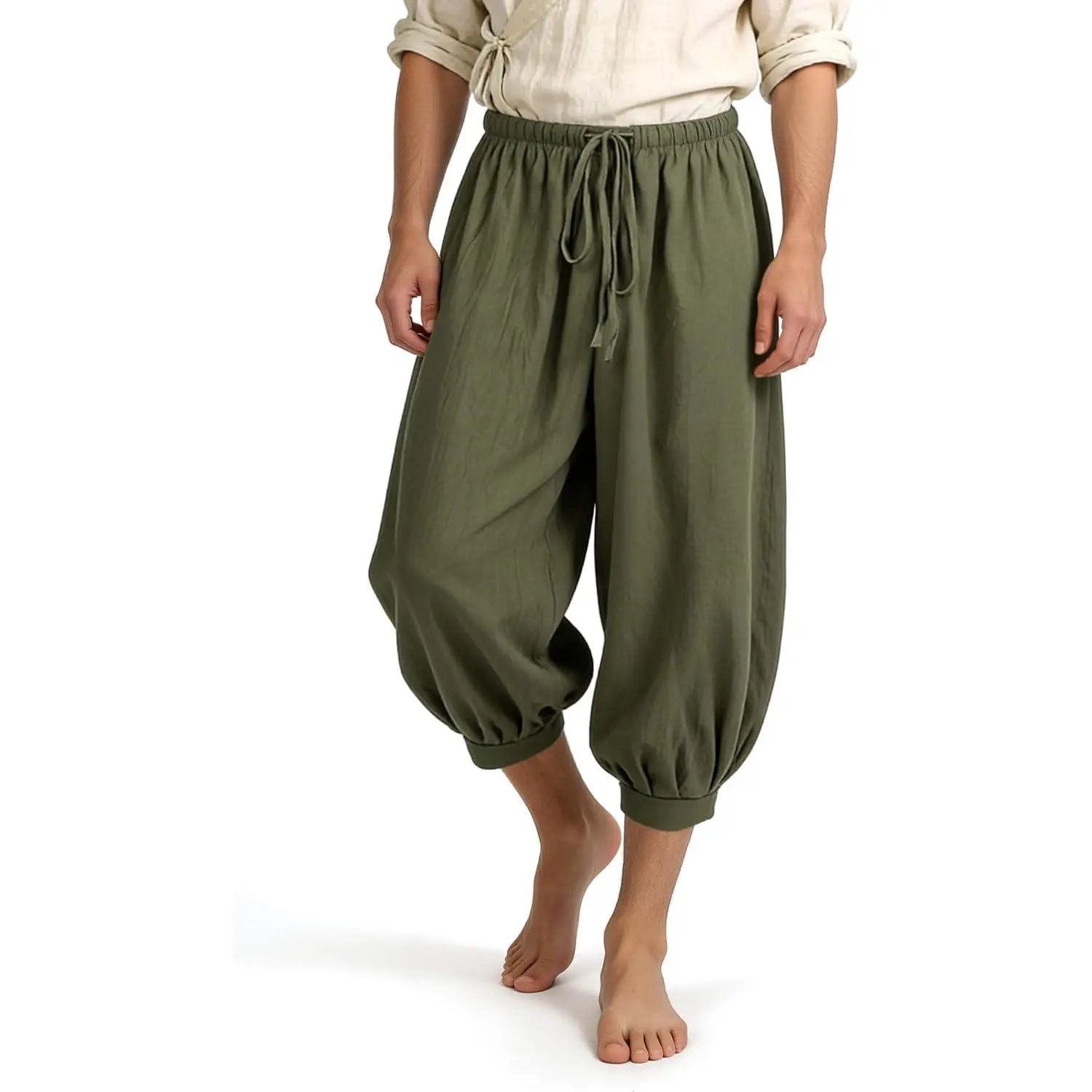 Medieval Pirate Pants Renaissance Baggy Harem Viking Costume Trousers for Cosplay
