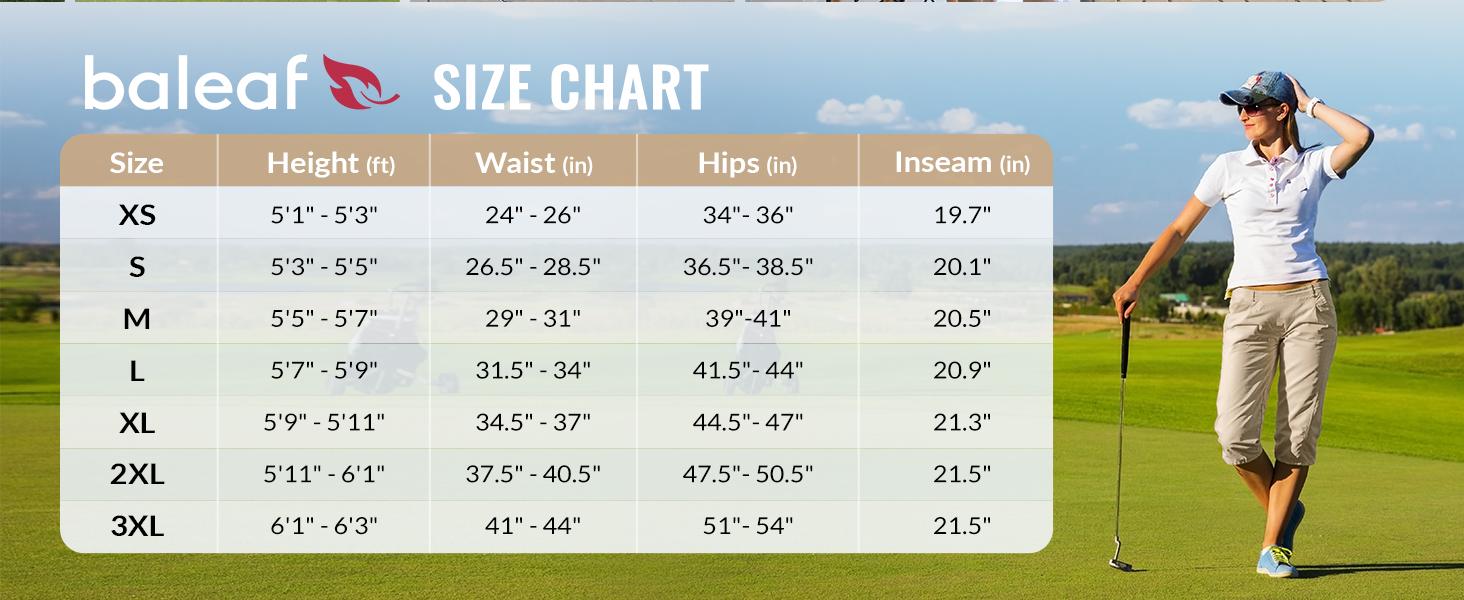 baleaf 20'' Women Capris with Pockets Stretch Golf Work Dress Cropped Pants Straight Leg High Waisted Pull On Summer [PC:bgg003]