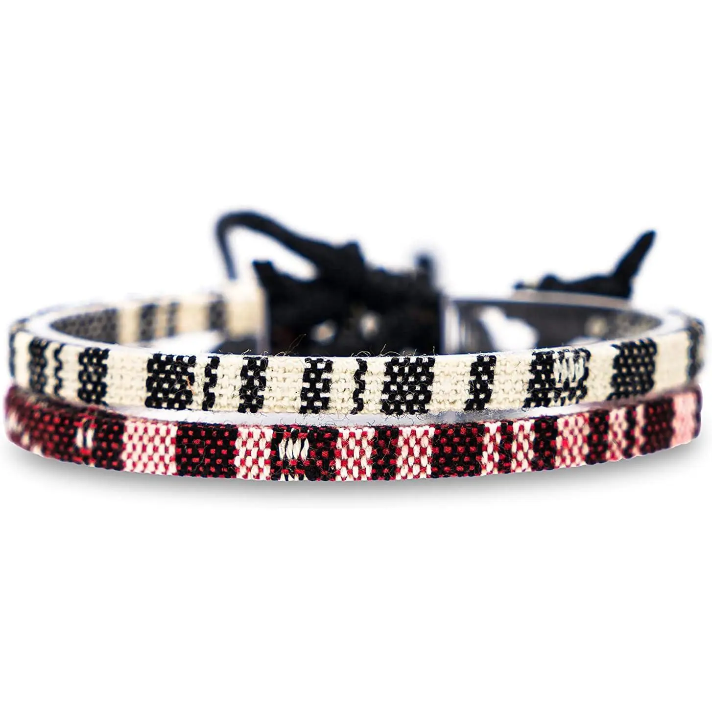 Braided Bracelets Set of 2, Boho Surfer Style Woven Rope, Adjustable & Waterproof Unisex Friendship Jewelry, Synthetic, Bohemian Bracelets & Bangles, All Weather Bracelets & Bangles