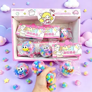 NEW Curiosities Dog Face Swap Slow-Rise Squeeze Toy, Soft Moldable Colorful Orbeez Bead Distraction Fidget Mini Squishies Stress Relief Item for Sensory Anxiety Relief (Great Gift), Bead Stress Relief Toys, Colorful Orbeez Beads Stress Relief Toys
