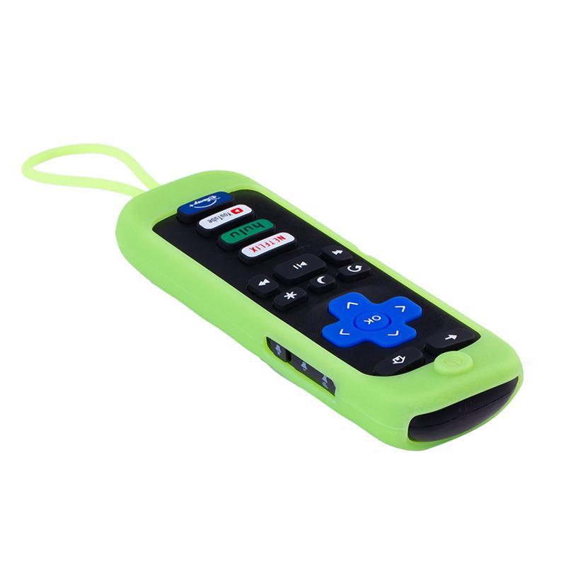 Remote Control Case, 1 Count Luminous Silicone Remote Control Cover, Dustproof Remote Control Protector for TCL Roku TV Remote Control