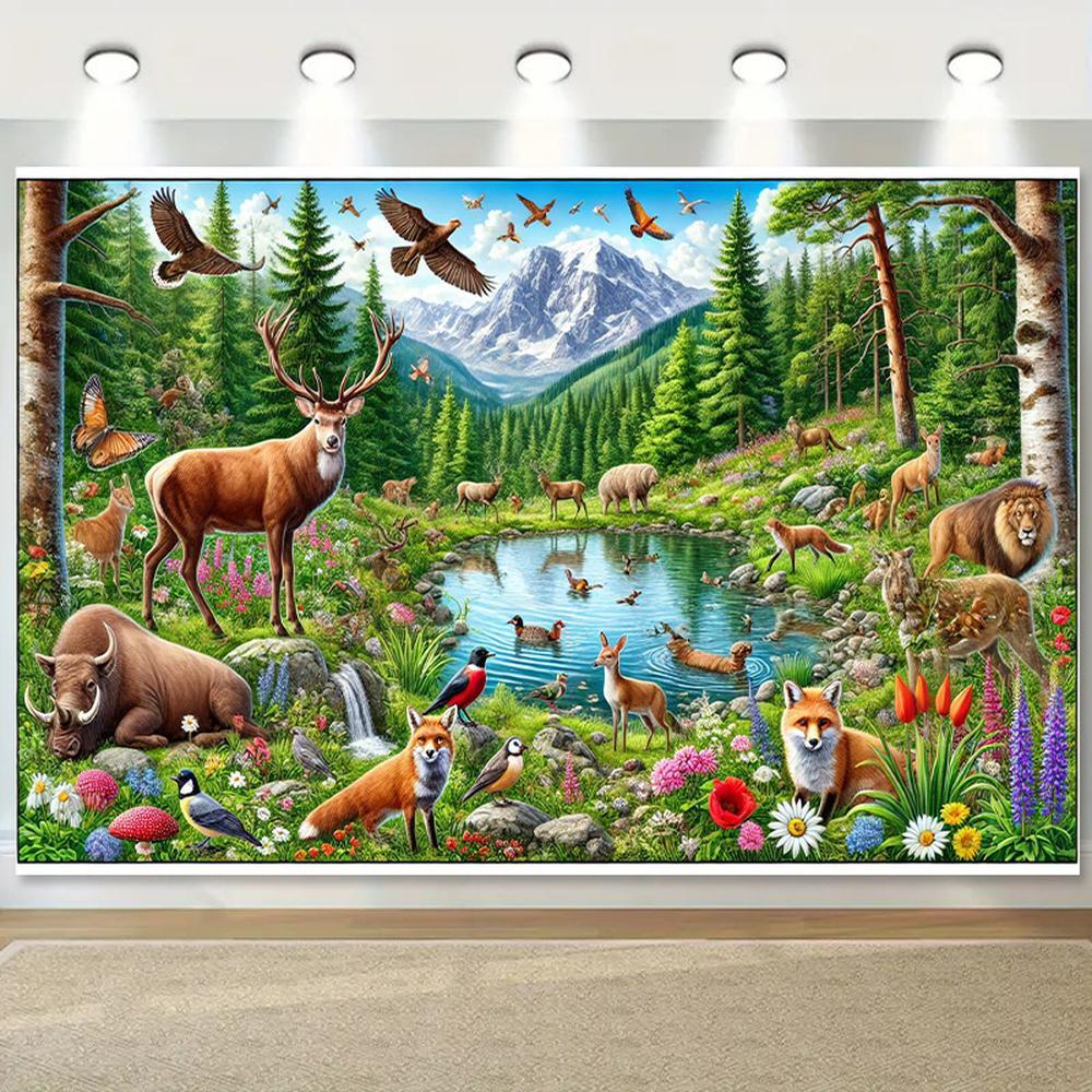 1 PC 2D Flat Artistic Decorative Stylish Modern Polyester Wall Hanging for Interior Home Decoration Indoor Use High Quality Easy Installation