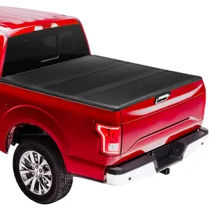 Hard Tri-Fold Tonneau Cover for Jeep Gladiator 2020-2025, 5-Foot Bed, Easy Install, Black