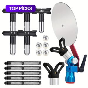 paint sprayer accessories, spray guide accessory tool, baffle latex paint paint duckbill seat nozzle, paint spraying tool, suitable for all airless paint sprayer, heavy duty, industrial